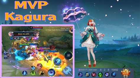 KAGURA Best Build Gameplay Mobile Legends MVP In Solo Rank YouTube