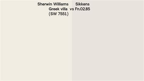 Sherwin Williams Greek Villa SW 7551 Vs Sikkens Fn 02 85 Side By Side