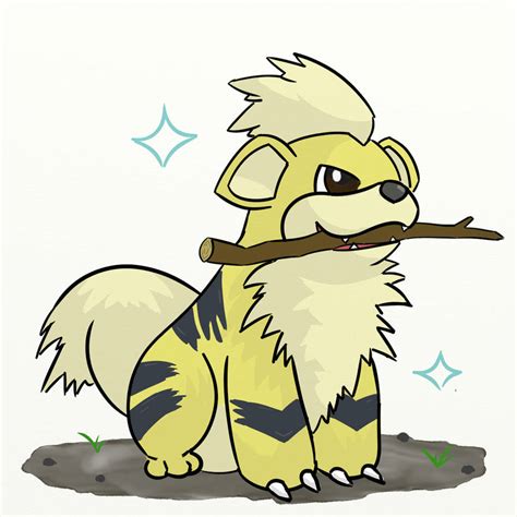 Shiny Growlithe by LukeBlizz on DeviantArt