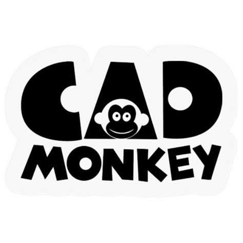 Cad Monkey Stickers Sold By Christinmoore Sku 28624706 Printerval