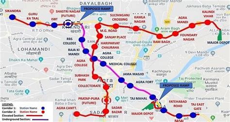 Agra Metro 6 Km Priority Corridor To Open Six Months Ahead Of Schedule In Early 2024 India