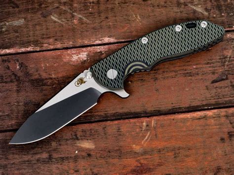 XM 18 3 5 Slicer Battle Black Two Tone Green Black G10 Rick Hinderer