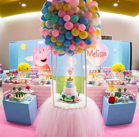 Decoracion De Peppa Pig Para Cumpleaños Sencillo Bienes baratos