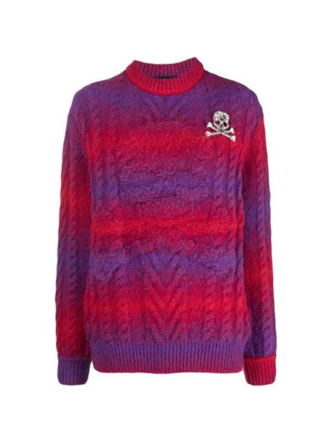 PHILIPP PLEIN Two Tone Knitted Jumper REVERSIBLE