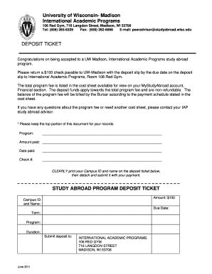 Fillable Online Studyabroad Wisc MEDICAL SELF ASSESSMENT FORM UW