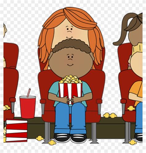 Movie Theater Clipart Kids Watching Movie In Theater - Watching Movies Clipart - Free ...