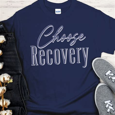 Recovery T Shirt Inspiring Sobriety Choose Recovery