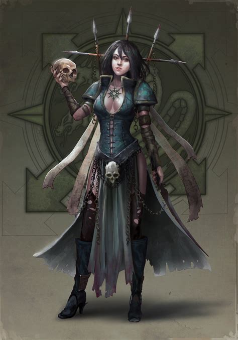 Artstation Warhammer Cultist Alena Busygina Warhammer Fantasy