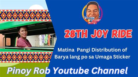 Pinoy Rob Youtube Channel Davao City Joy Ride Matina Pangi Sticker