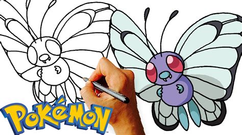 How To Draw Butterfree Step By Step Pokemon YouTube