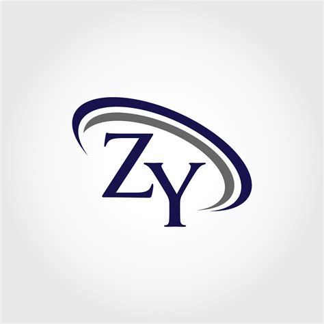 Monogram ZY Logo Design By Vectorseller TheHungryJPEG