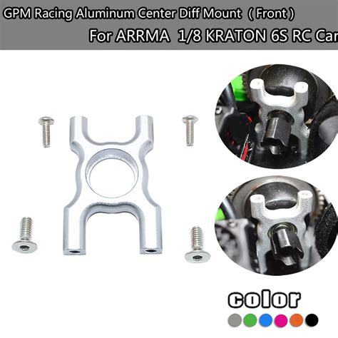 GPM Racing Aluminum Center Diff Mount Front For ARRMA 1 8 KRATON 6S