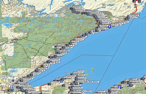 Map Of North Shore Mn Maping Resources