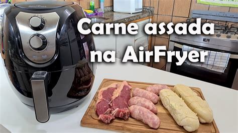 Carne assada na Air Fryer e pão de alho que delicia YouTube