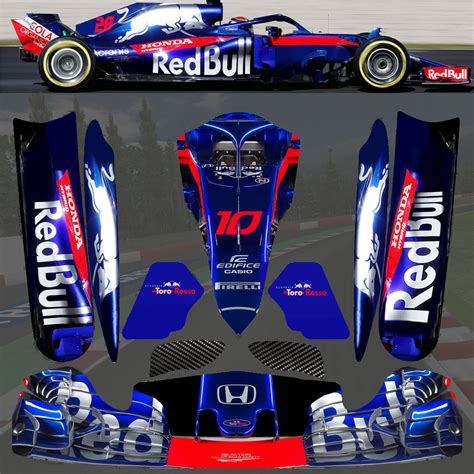 NEW 2018 Toro Rosso F1 Lotus Sticker Kit For Tonykart OTK M4 Pods