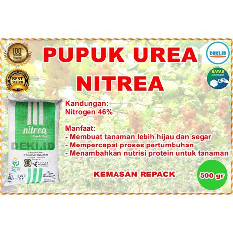 Jual Pupuk Urea Gram Nitrea Kujang Non Subsidi Kemasan Repack