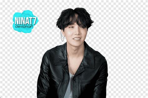 Bts Man Wearing Black Leather Jacket Png PNGEgg