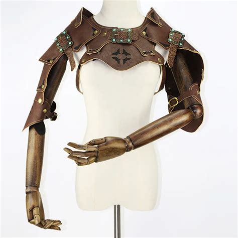 Buy Brown Pu Leather Short Steampunk Jacket Women