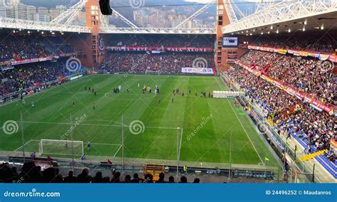 Genoa-Juventus editorial photography. Image of stadium - 24496252