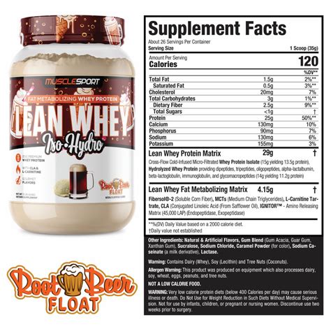 Musclesport Lean Whey Fat Metabolizing Whey Protein Powder