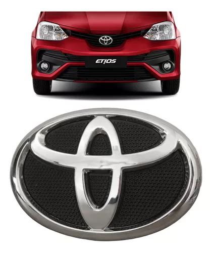 Sigla Emblema Cromado Frontal Parachoque Toyota Etios Mercadolivre