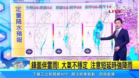 好天氣掰掰！明鋒面接近 西半部防「較大雨勢」｜三立準氣象｜20230418｜三立新聞台 Youtube