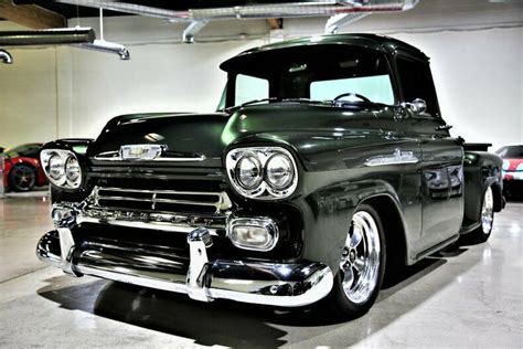 1958 Chevrolet Apache 9885 Miles Green Pickup Truck Lt1 350 V8