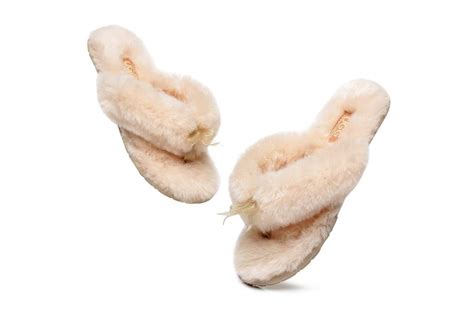 Australian Shepherd® Ugg Women Fluffy Slides Thongs Cinderella