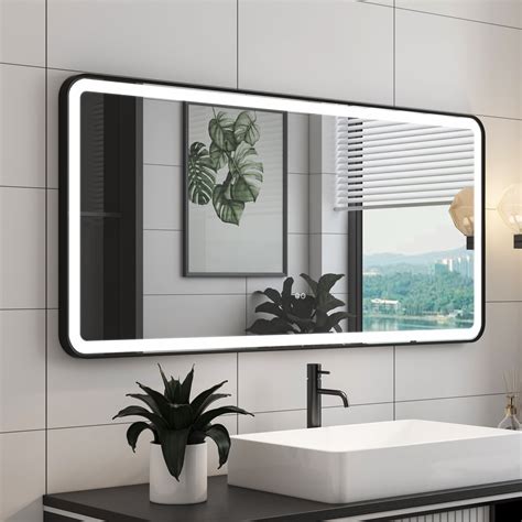 Forclover X Inch Led Bathroom Mirror Led Lighted Mirror For