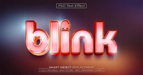 Style D D Effet De Texte Personnalis Clignotant Psd Premium