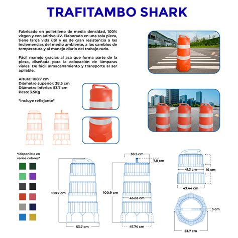 Trafitambo Shark Verde Limón Con Dos Reflejantes Grado Ingeniería