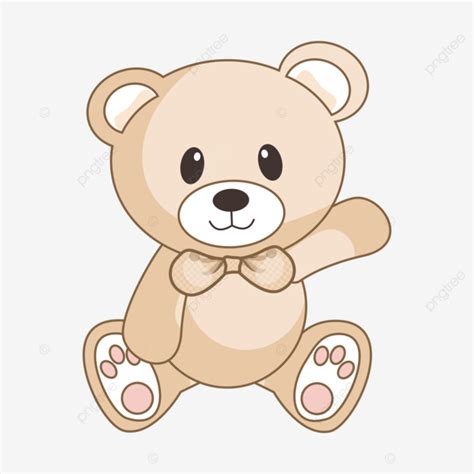 Lindo Bebê Urso Marrom PNG Bebê Urso Bonitinho Urso De Pelúcia PNG