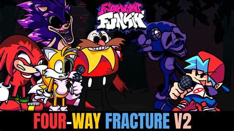 Friday Night Funkin Four Way Fracture V2 Mod Youtube