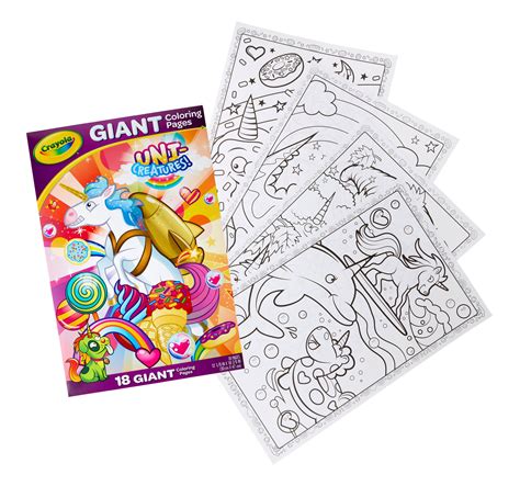 Crayola Giant Colouring Pages - Uni Creatures - School Locker