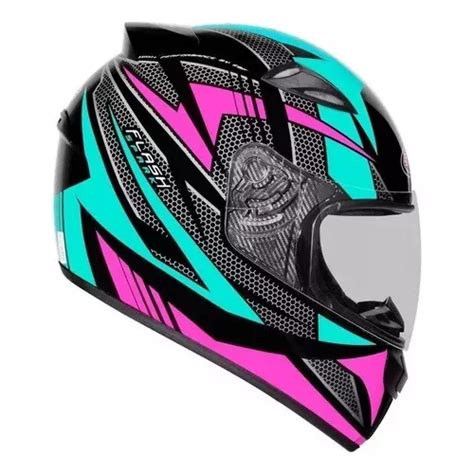 Capacete Moto Feminino Ebf New Spark Esportivo C Narigueira Frete grátis