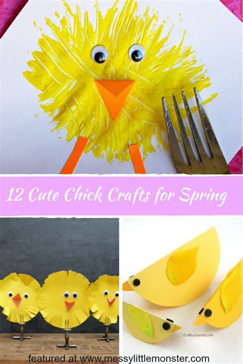 Cute Easter Chick Crafts For Spring Messy Little Monster