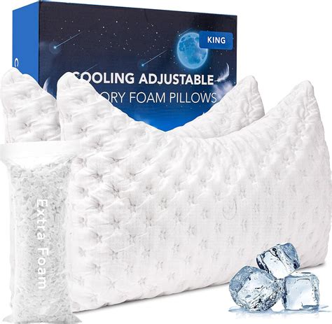 Kucey 2 Pack Cooling Side Sleeper Pillow For Neck And Shoulder Pain