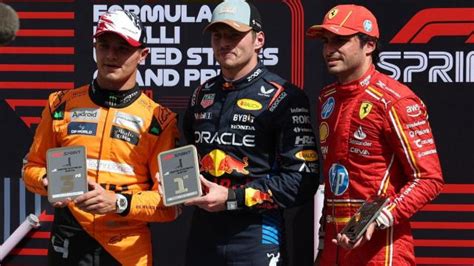 Max Verstappen Gana La Carrera Sprint Del GP De EEUU Con Un Carlos