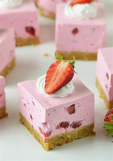 No Bake Strawberry Cheesecake Bars Lidia S Cookbook