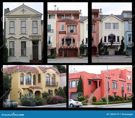 Houses in San Francisco stock image. Image of heights - 12834173