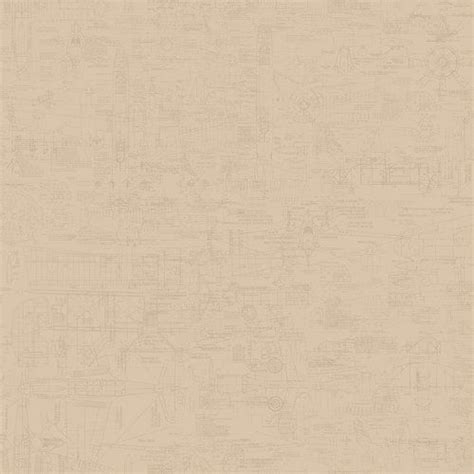 Steampunk Sketchy 10m L X 53cm W Abstract Roll Wallpaper In Beige