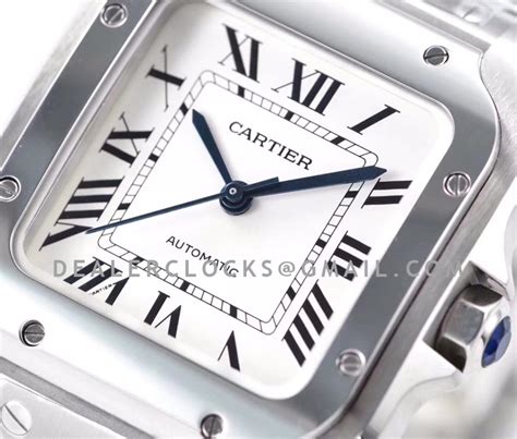 Santos De Cartier Mm White Dial In Steel Dealer Clocks