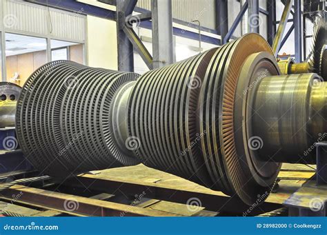 Steam Turbine Of Coal Thermal Power Plant Stock Photo Image