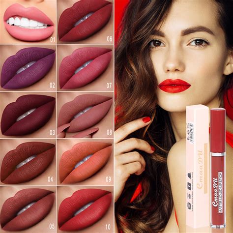 Dengmore Matte Liquid Lipstick Moisturizing Lip Glaze Long Lasting Non