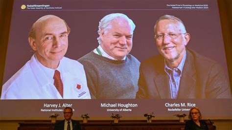 Nobel De Medicina Harvey J Alter Michael Houghton Y Charles M Rice