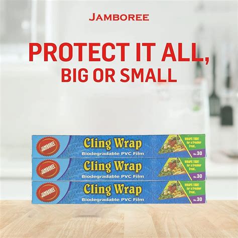 Jamboree Pvc Cling Wrap 30 Meter Biodegradable Cling Film Food Wrapping