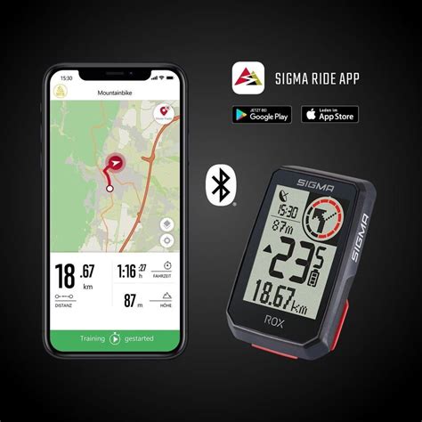 Compteur vélo GPS Sigma Rox 2 0 blanc ou noir 14 fonctions sans fil