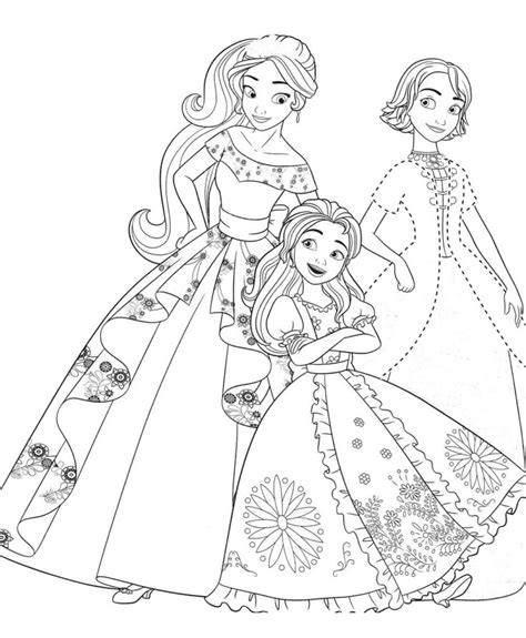 Elena of Avalor Coloring Pages Printable for Free Download