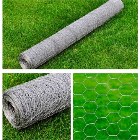 Malla De Alambre Hexagonal Acero Galvanizado Plateado X M Vida Xl