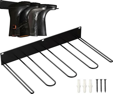 Welly Boot Rack Wader Hanger Wall Mounted Sturdy Metal Boot